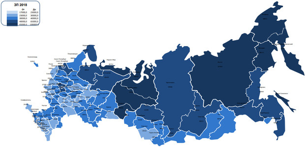 зарплаты в России