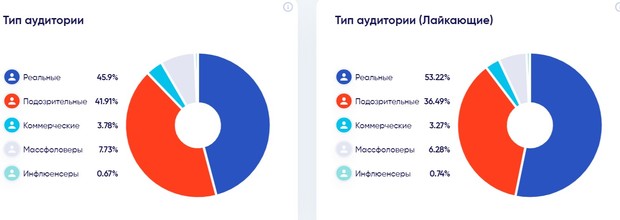 Вкладка «Тип аудитории»